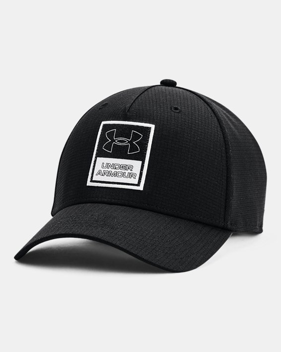 Men's UA Iso-Chill Armourvent™ Trucker Hat, Black, pdpMainDesktop image number 0